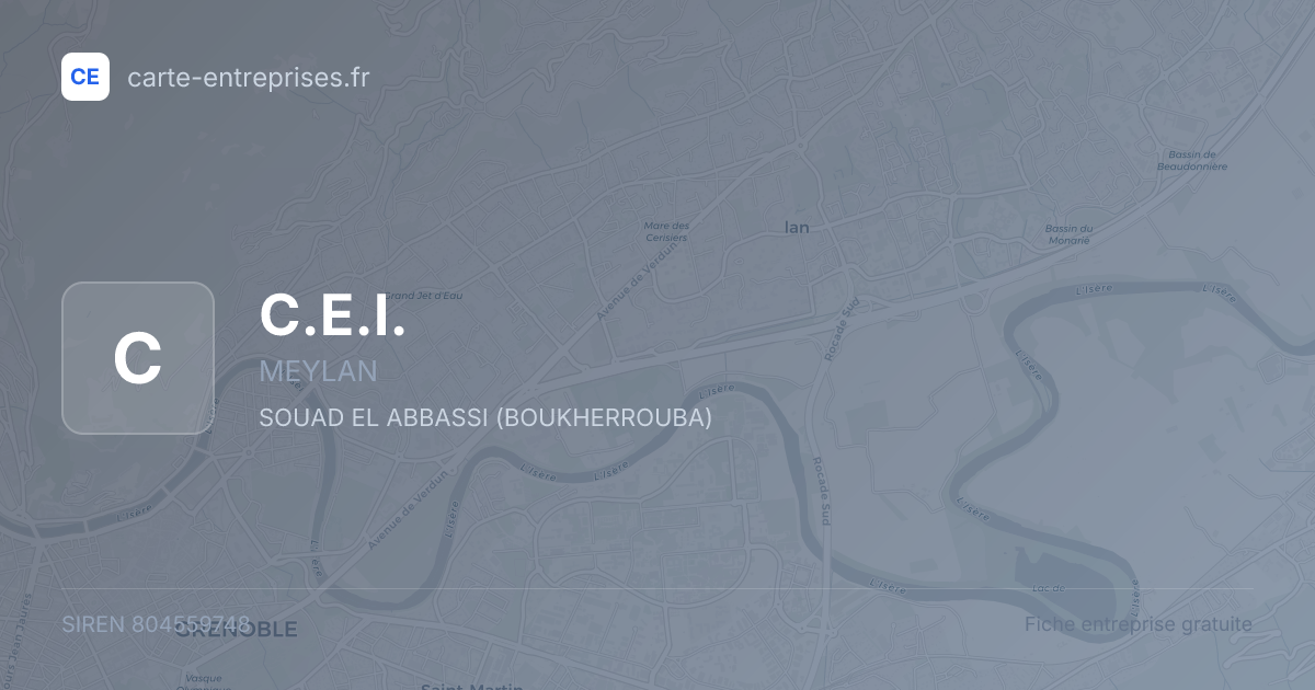 C.E.I. — 804559748 — fiche entreprise