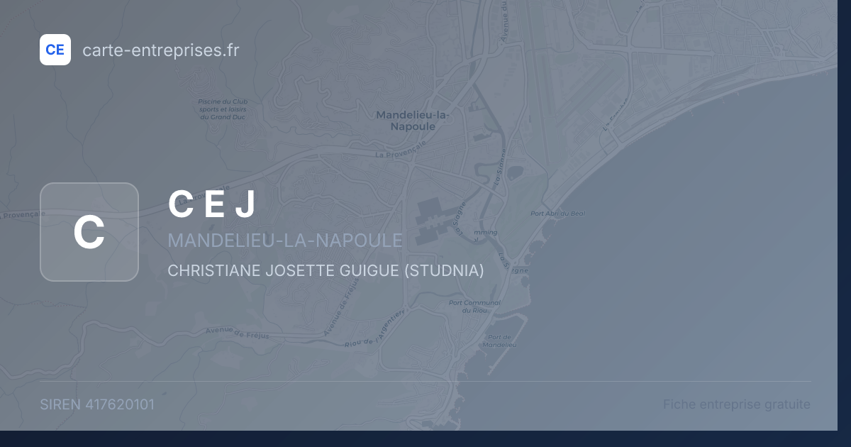 C E J — 417620101 — fiche entreprise