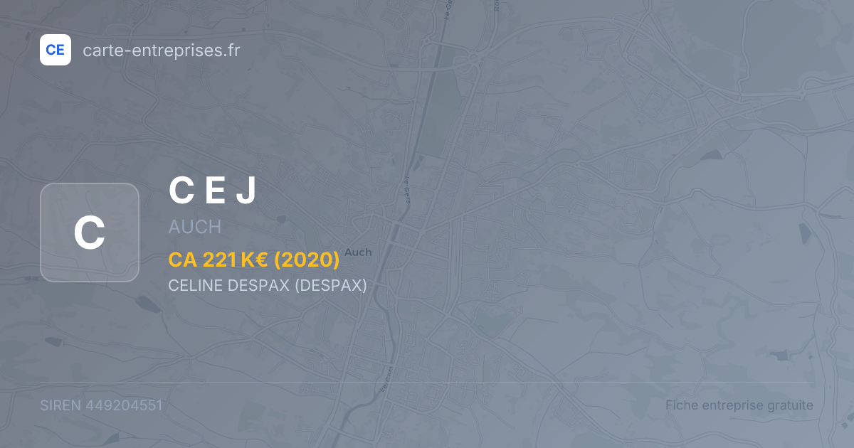 C E J — 449204551 — fiche entreprise