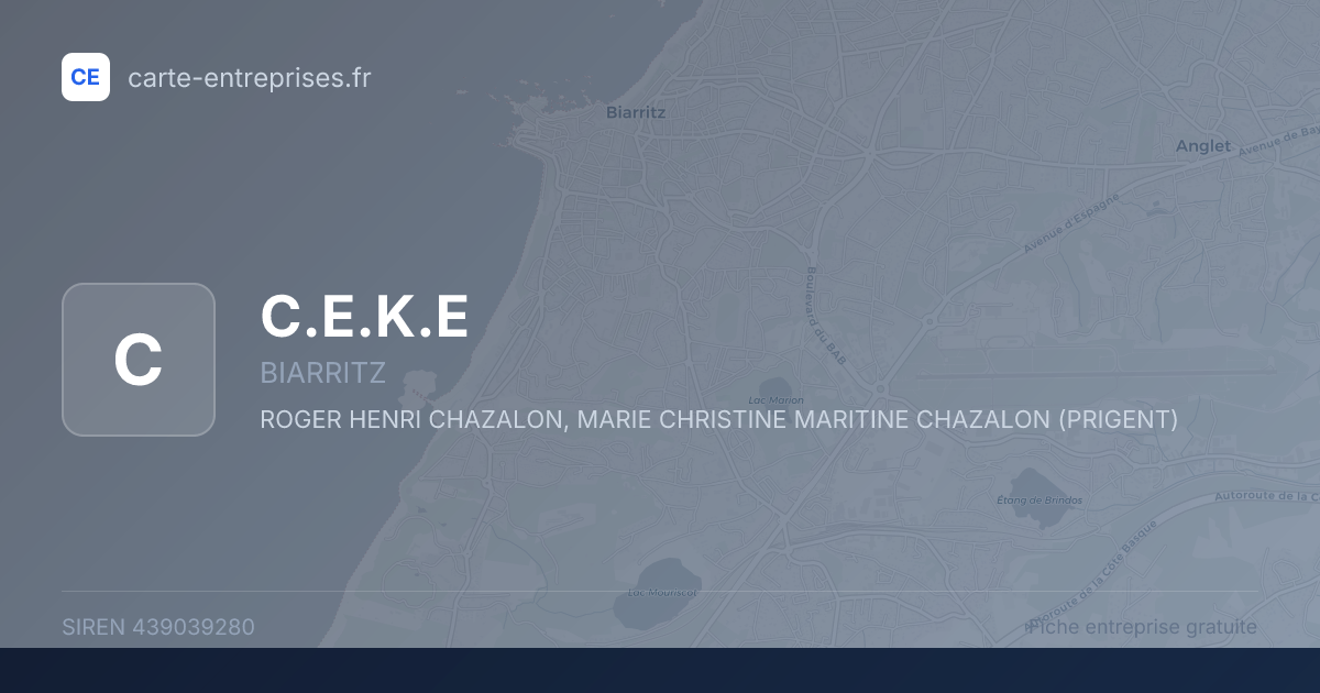 C.E.K.E — 439039280 — fiche entreprise
