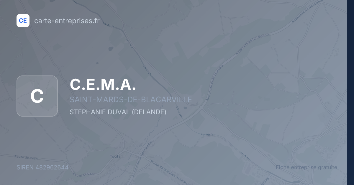 C.E.M.A. — 482962644 — fiche entreprise