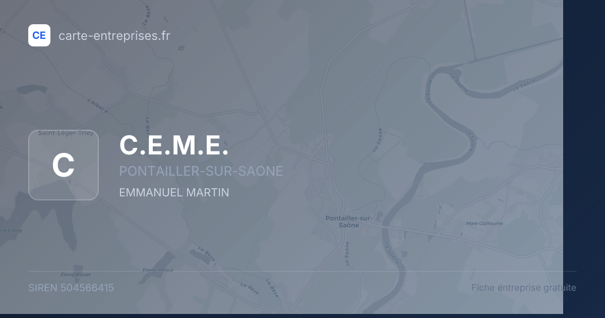 C.E.M.E. — 504566415 — fiche entreprise