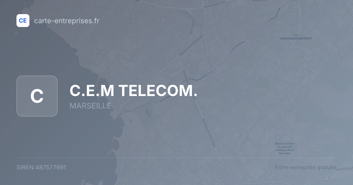 C.E.M TELECOM. — 487577991 — fiche entreprise