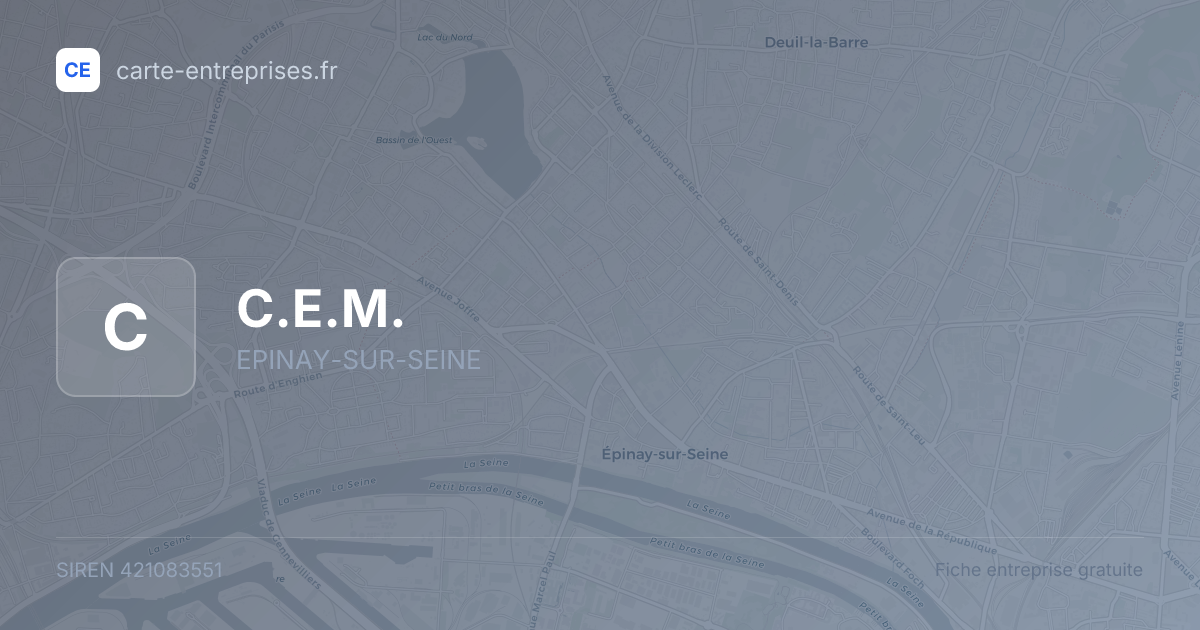 C.E.M. — 421083551 — fiche entreprise