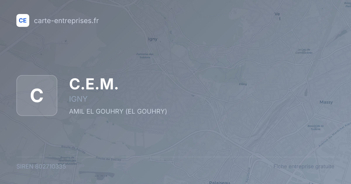 C.E.M. — 802710335 — fiche entreprise