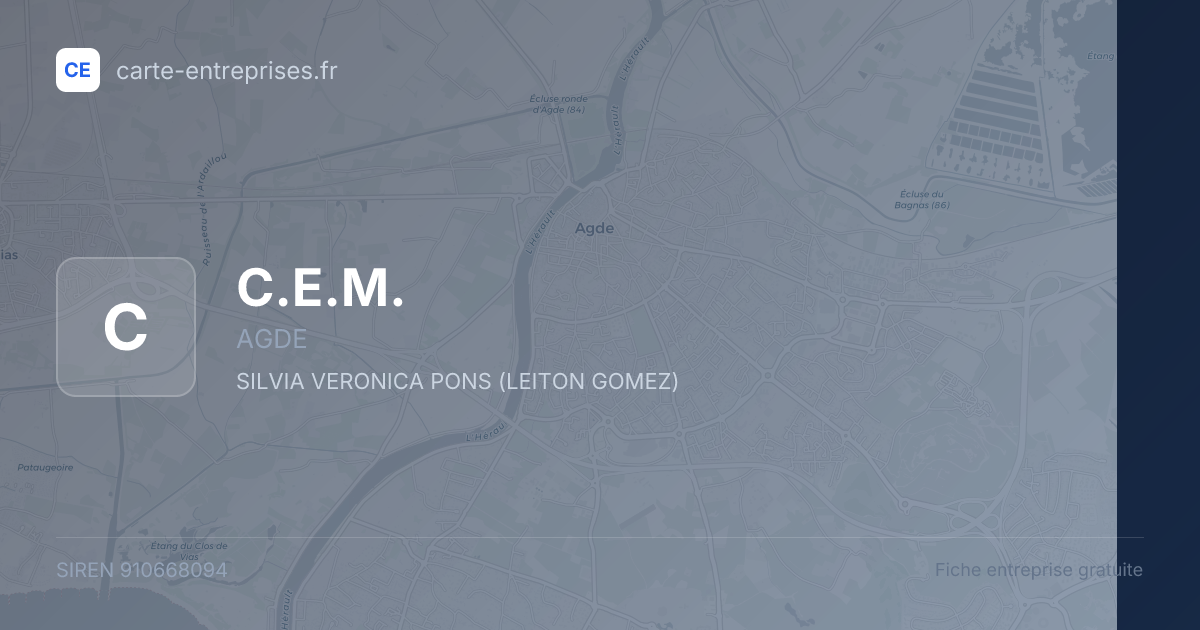 C.E.M. — 910668094 — fiche entreprise