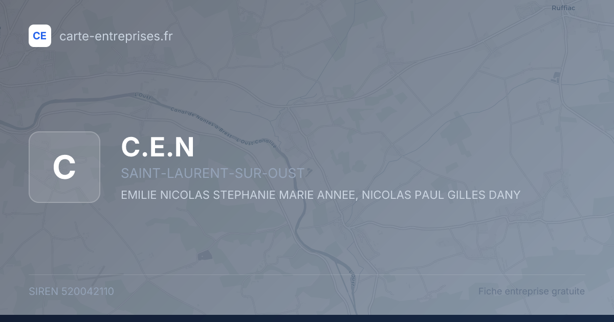 C.E.N — 520042110 — fiche entreprise