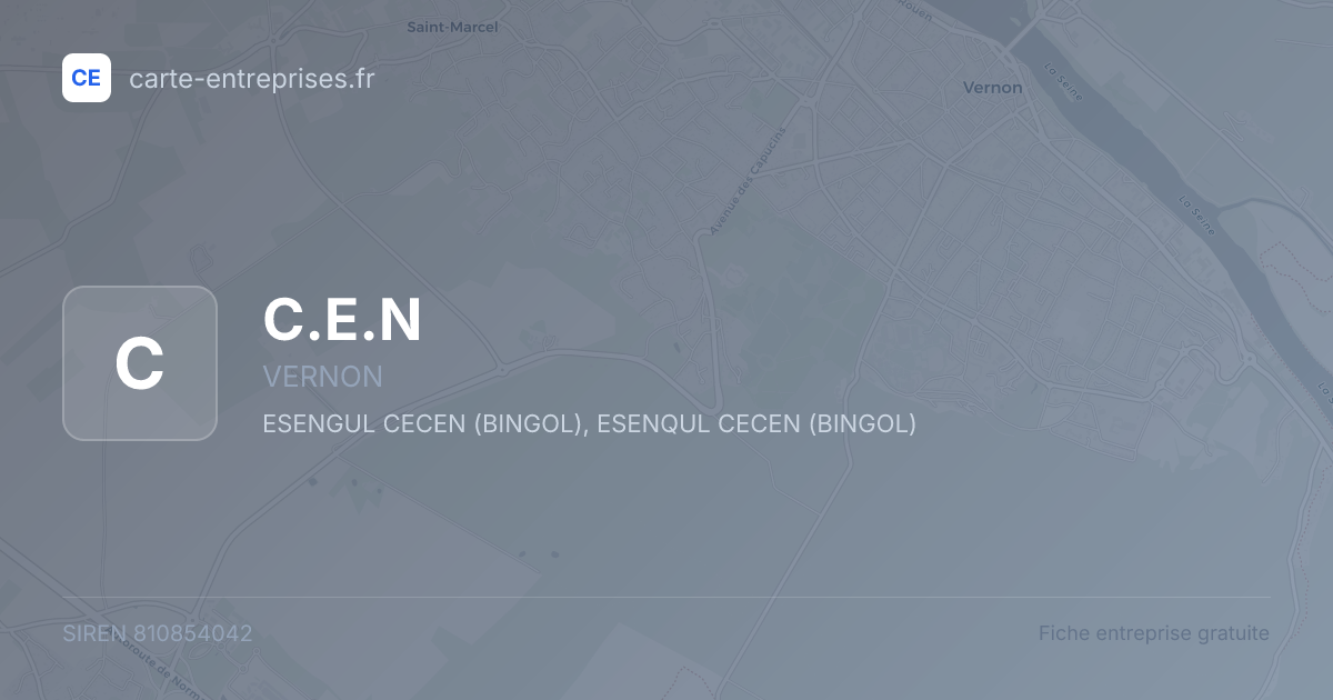 C.E.N — 810854042 — fiche entreprise