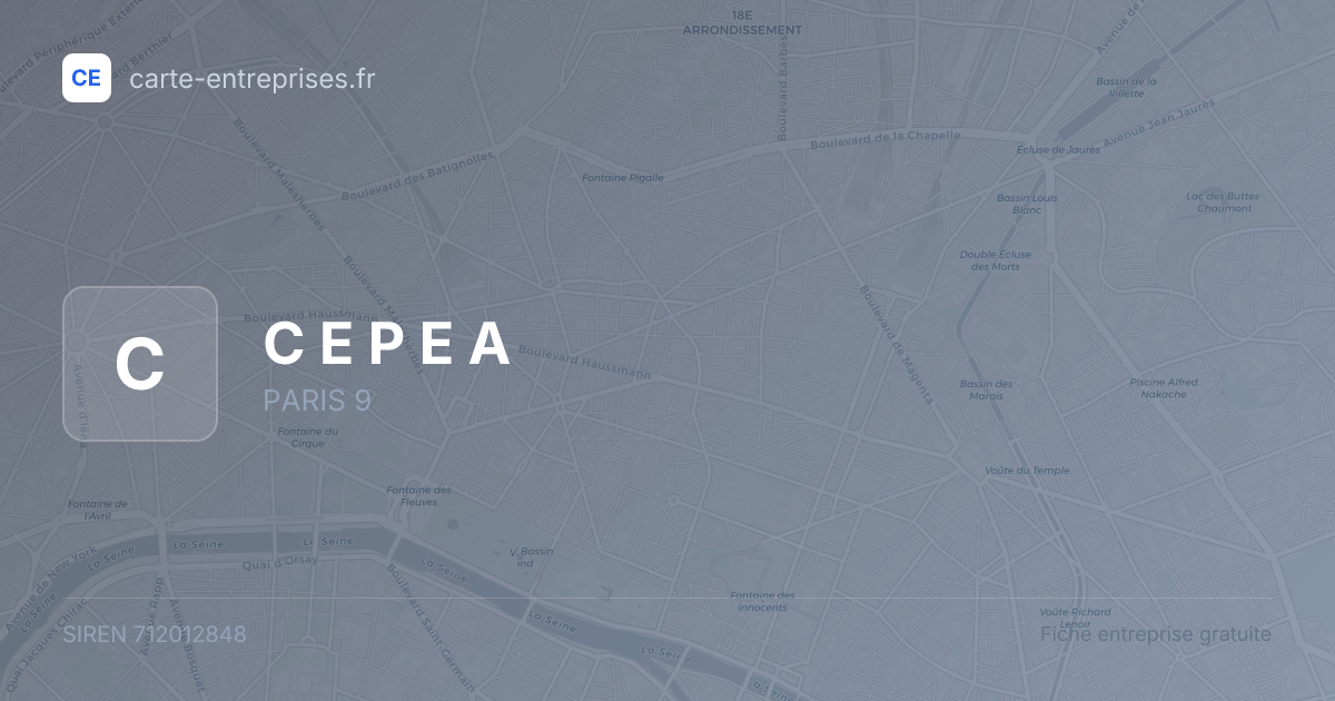 C E P E A — 712012848 — fiche entreprise