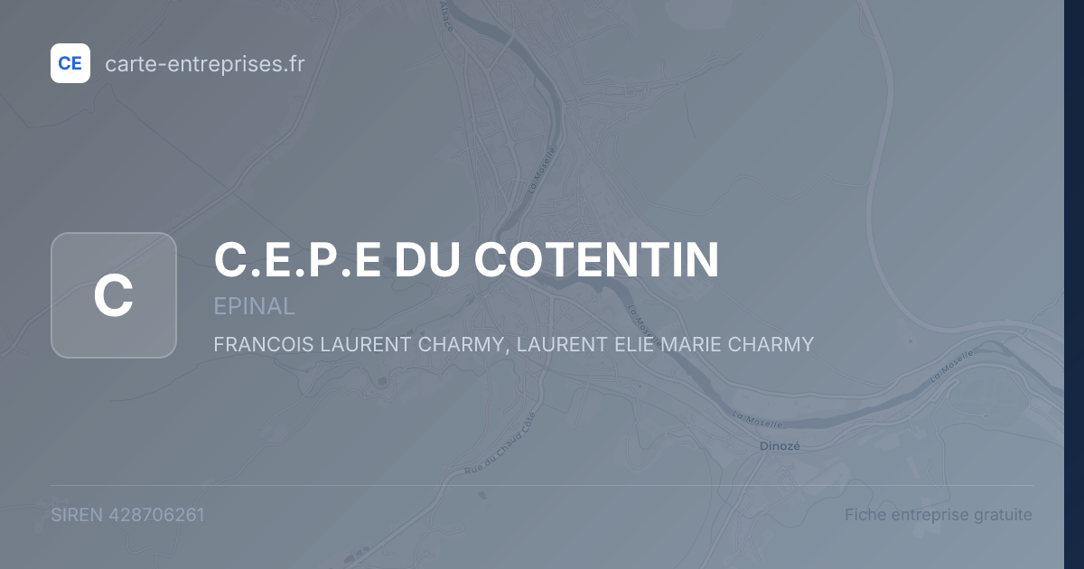 C.E.P.E DU COTENTIN — 428706261 — fiche entreprise