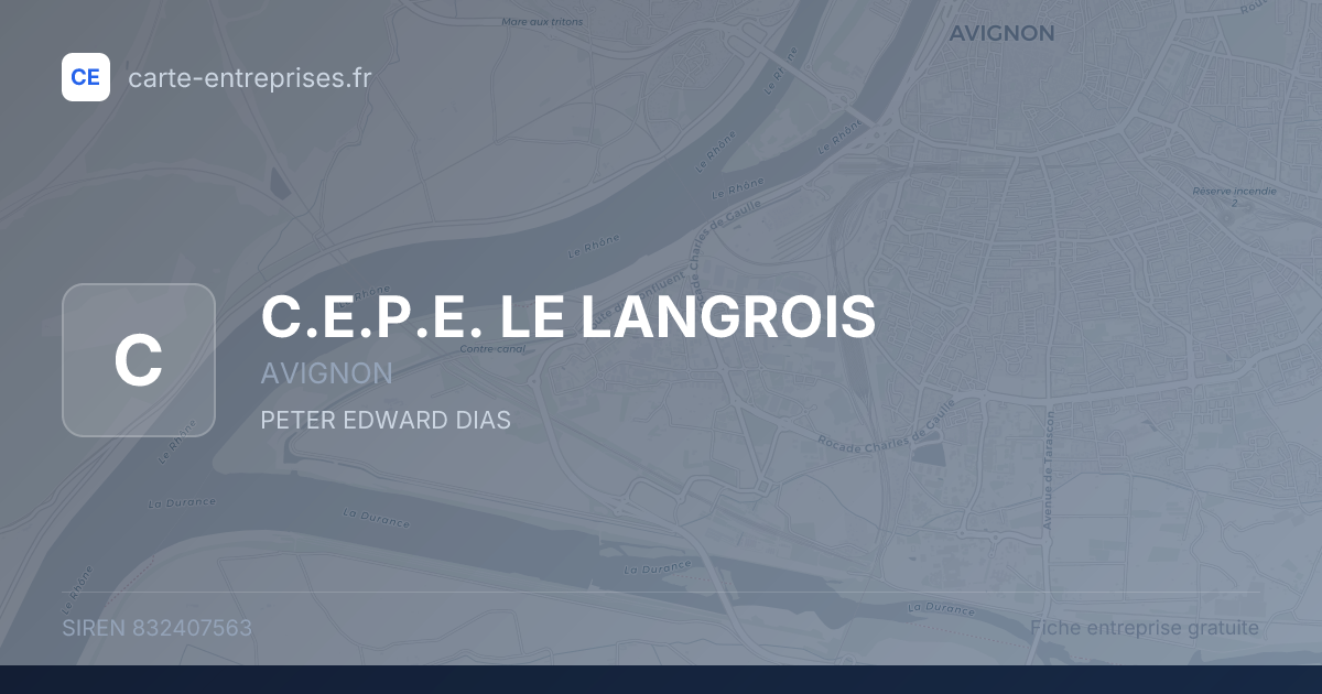 C.E.P.E. LE LANGROIS — 832407563 — fiche entreprise
