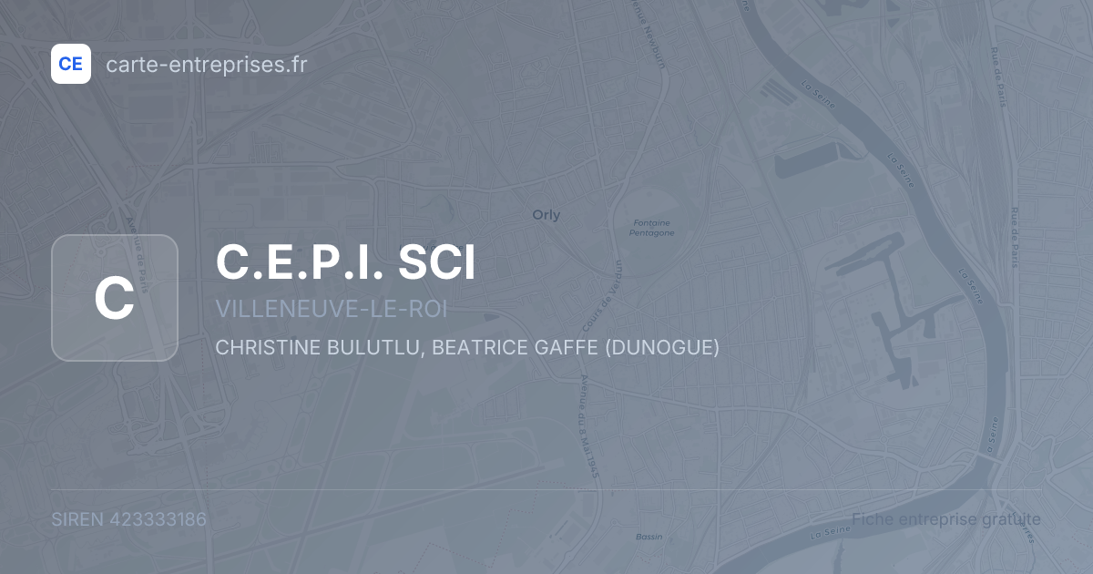 C.E.P.I. SCI — 423333186 — fiche entreprise
