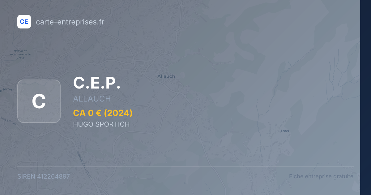 C.E.P. — 412264897 — fiche entreprise