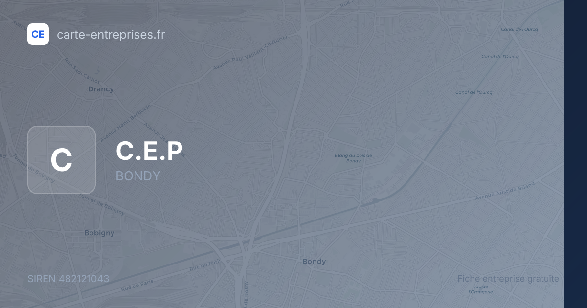 C.E.P — 482121043 — fiche entreprise