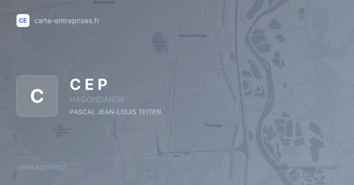 C E P — 892561697 — fiche entreprise
