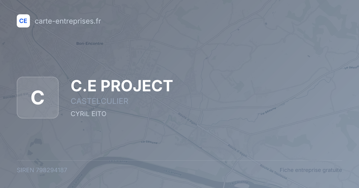 C.E PROJECT — 798294187 — fiche entreprise