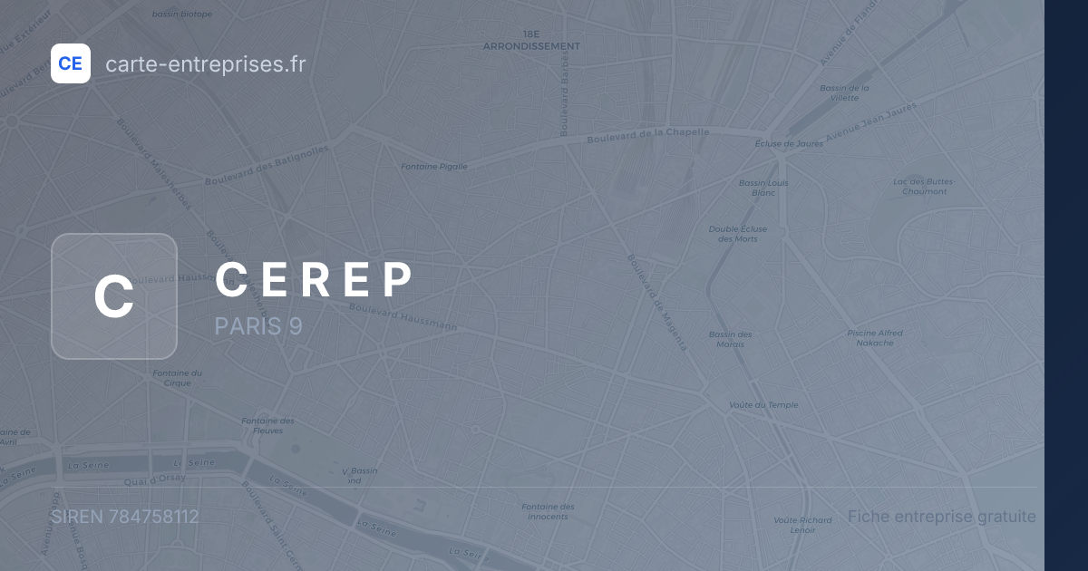 C E R E P — 784758112 — fiche entreprise