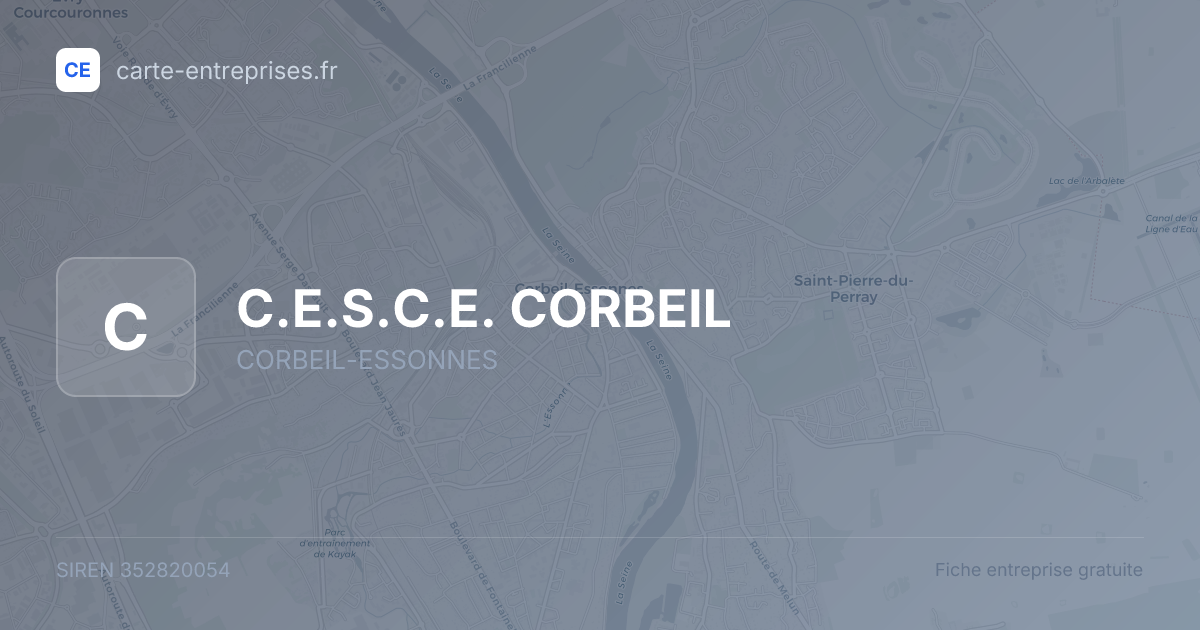 C.E.S.C.E. CORBEIL — 352820054 — fiche entreprise