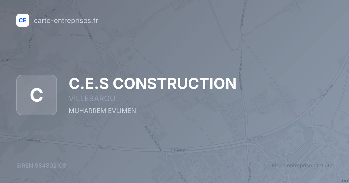 C.E.S CONSTRUCTION — 984802108 — fiche entreprise