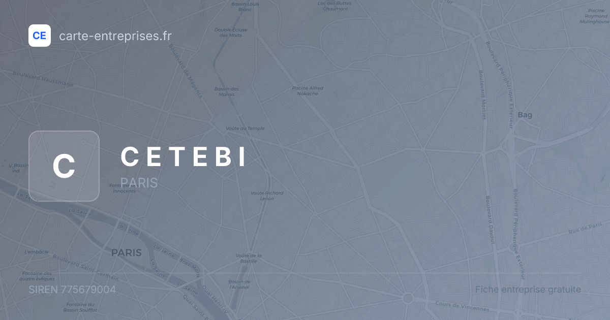 C E T E B I — 775679004 — fiche entreprise