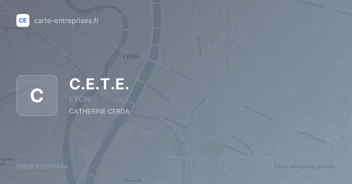 C.E.T.E. — 523370344 — fiche entreprise