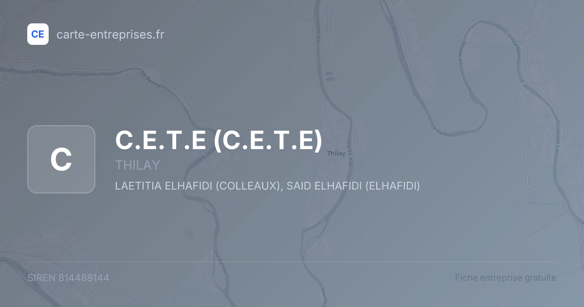 C.E.T.E — 814488144 — fiche entreprise