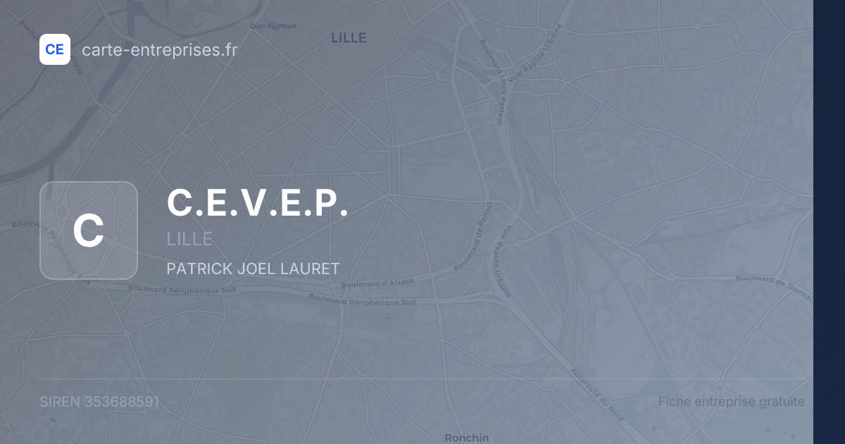 C.E.V.E.P. — 353688591 — fiche entreprise
