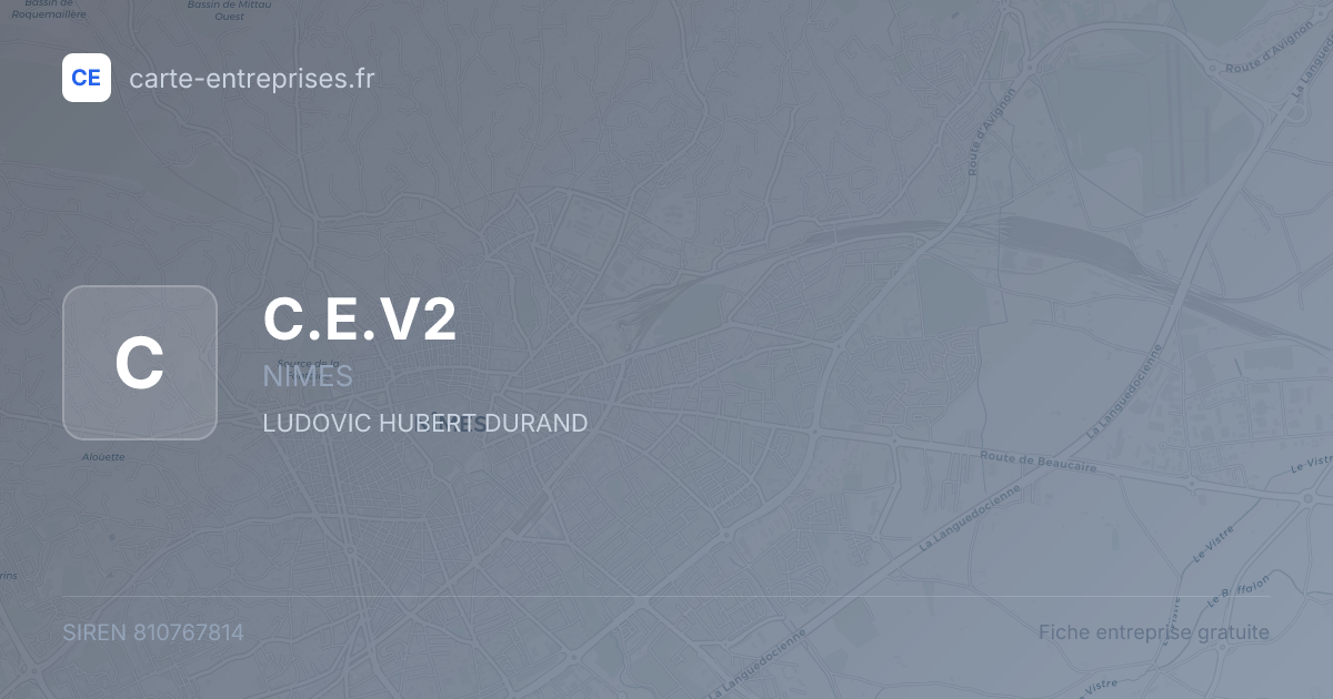 C.E.V2 — 810767814 — fiche entreprise