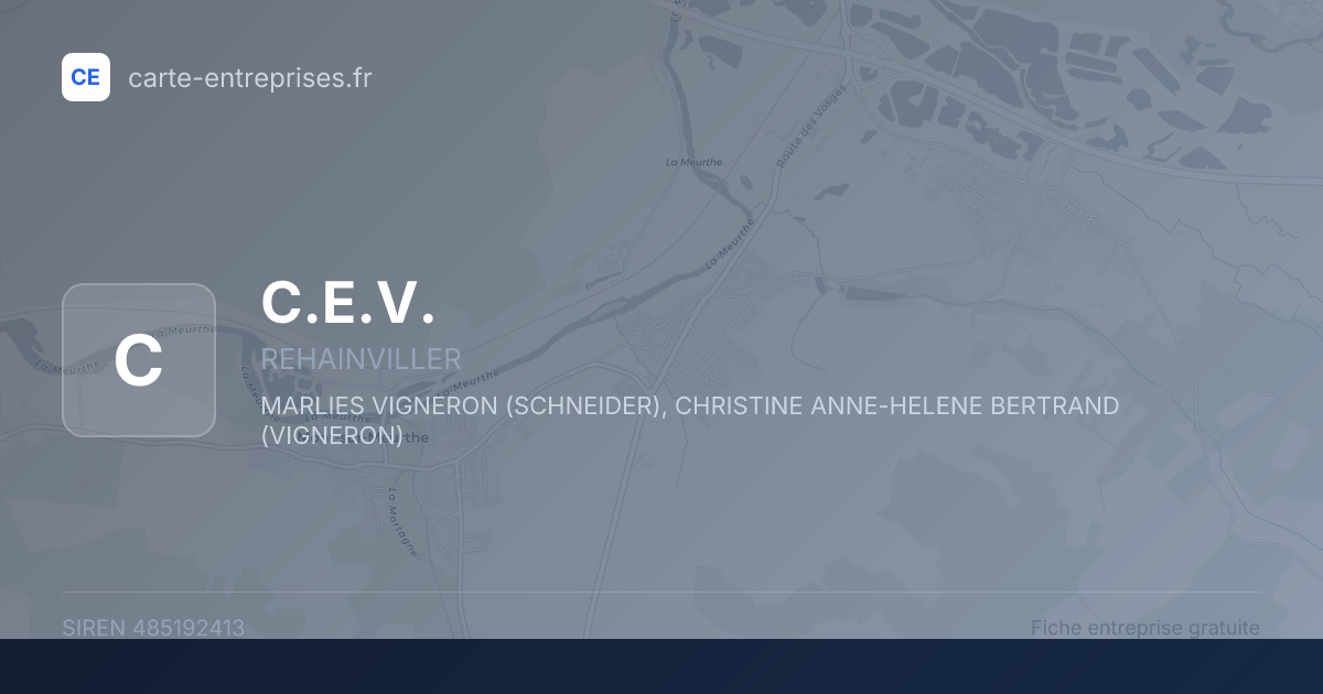 C.E.V. — 485192413 — fiche entreprise
