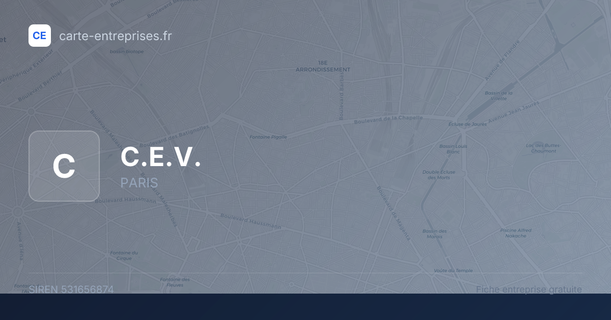 C.E.V. — 531656874 — fiche entreprise
