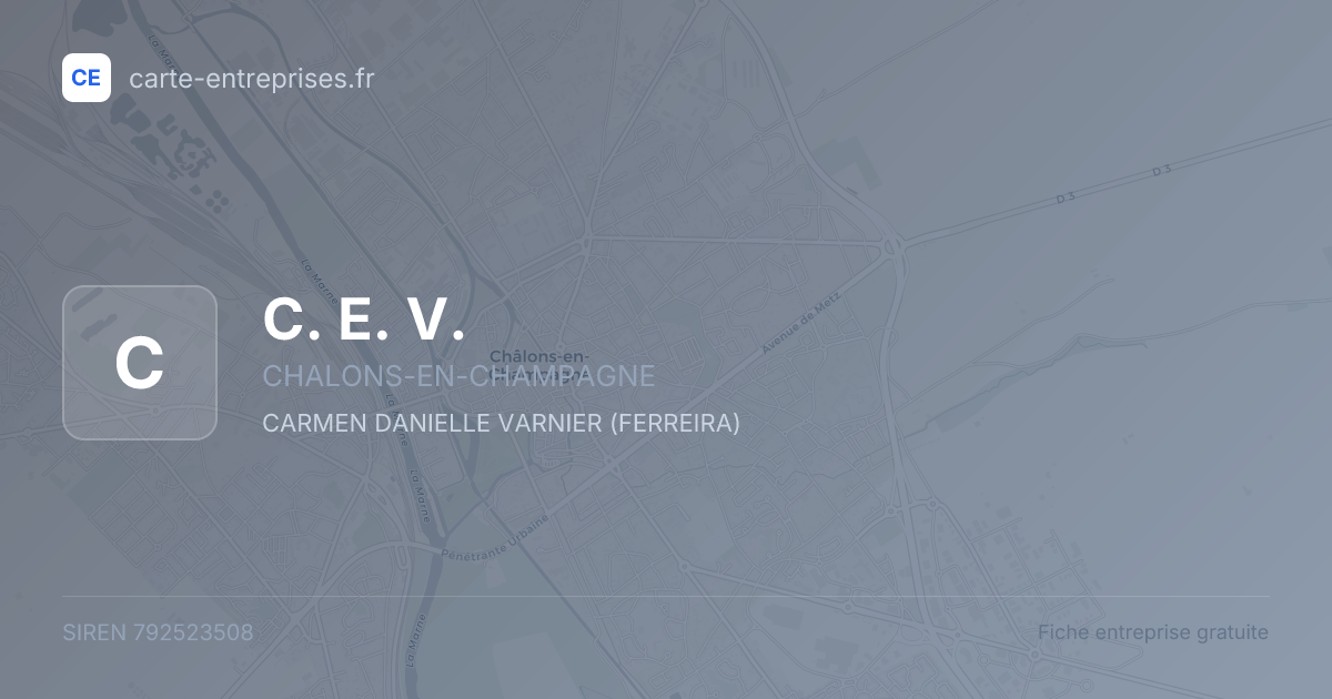 C. E. V. — 792523508 — fiche entreprise