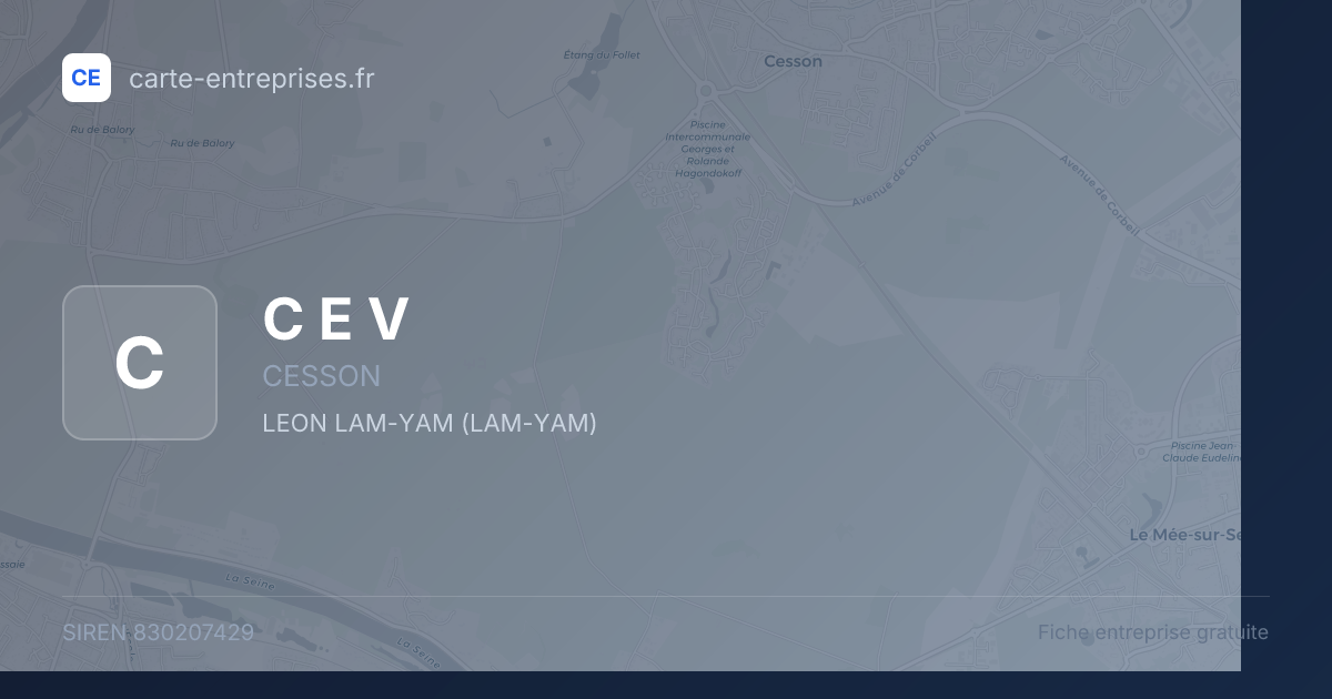 C E V — 830207429 — fiche entreprise