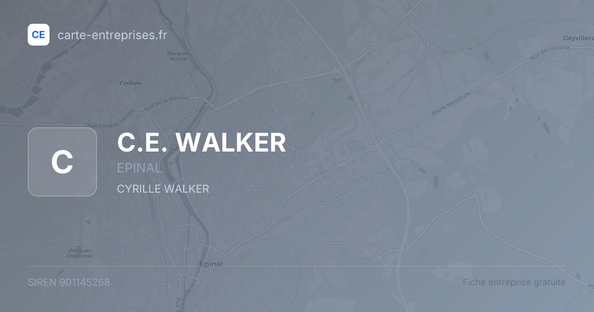C.E. WALKER — 901145268 — fiche entreprise