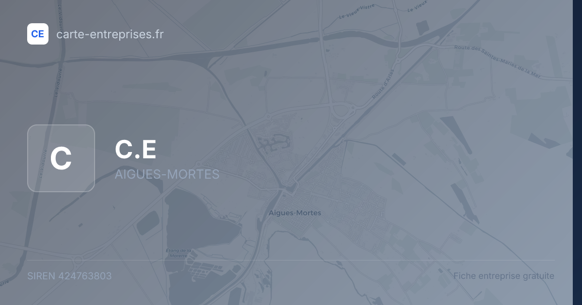C.E — 424763803 — fiche entreprise
