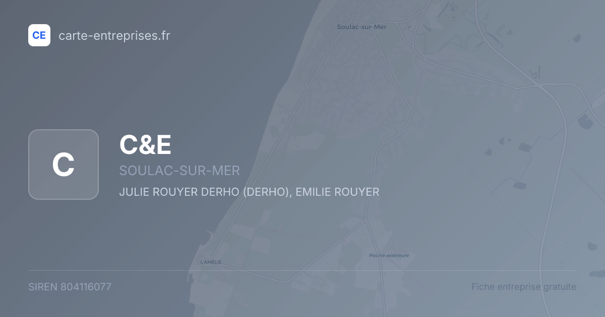 C&E — 804116077 — fiche entreprise