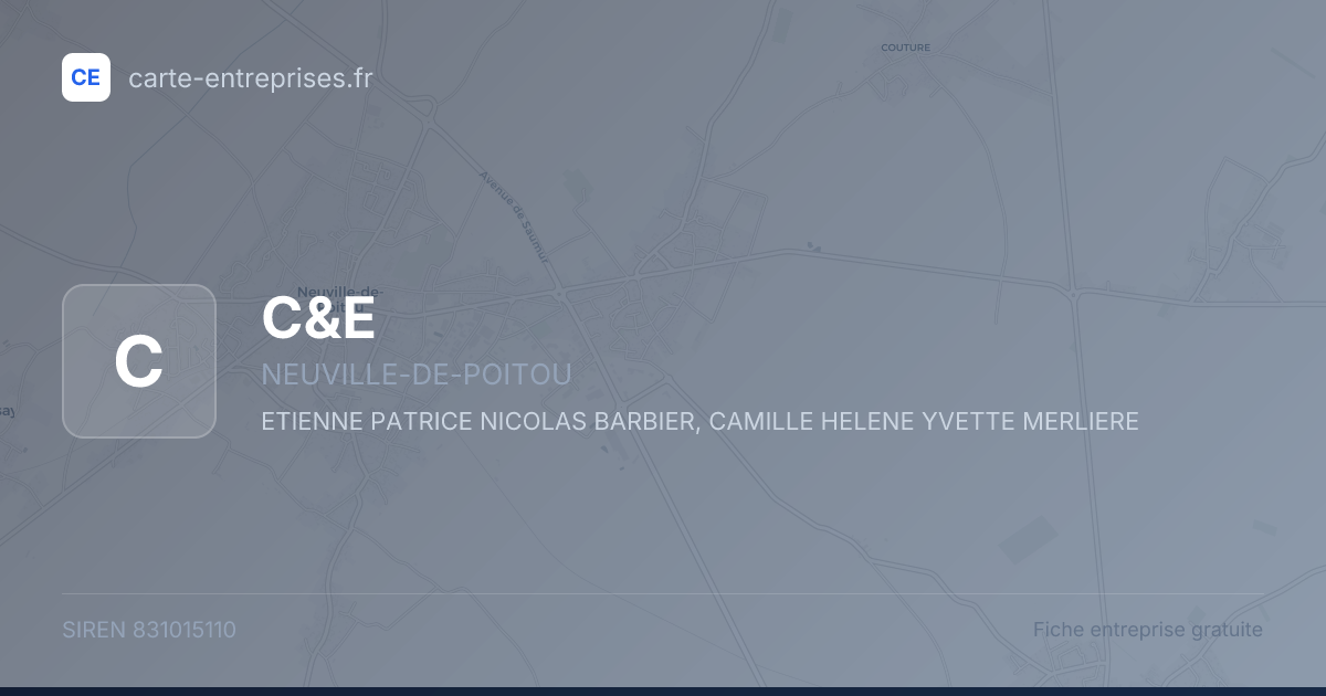 C&E — 831015110 — fiche entreprise