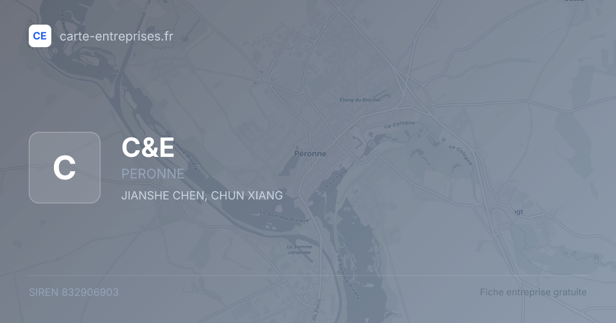 C&E — 832906903 — fiche entreprise