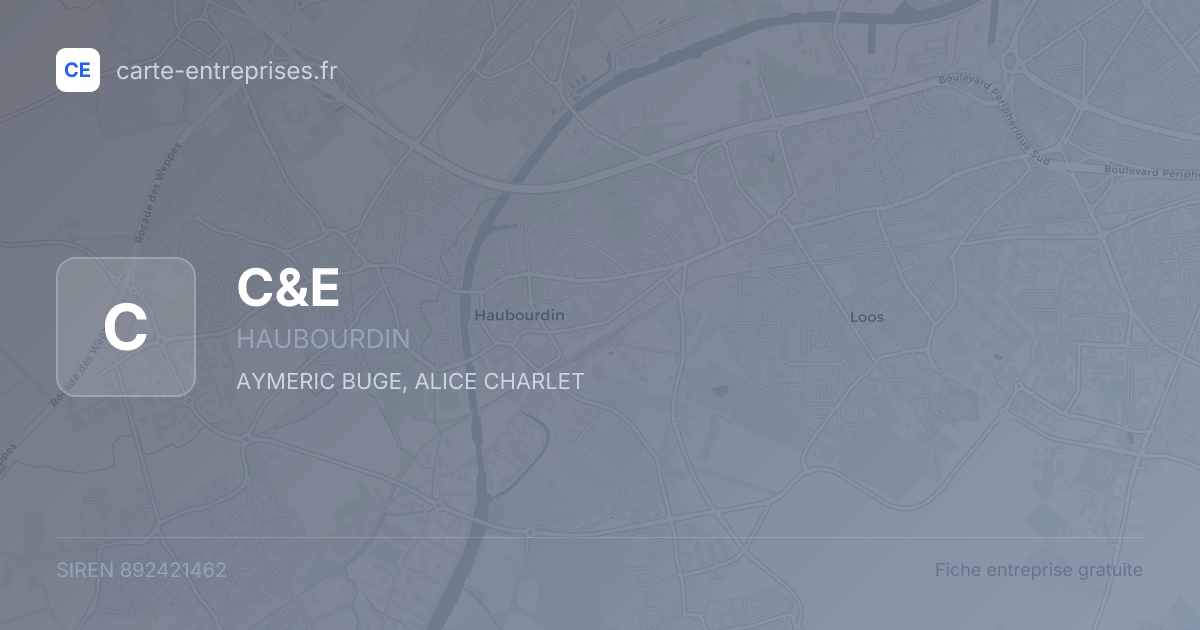 C&E — 892421462 — fiche entreprise