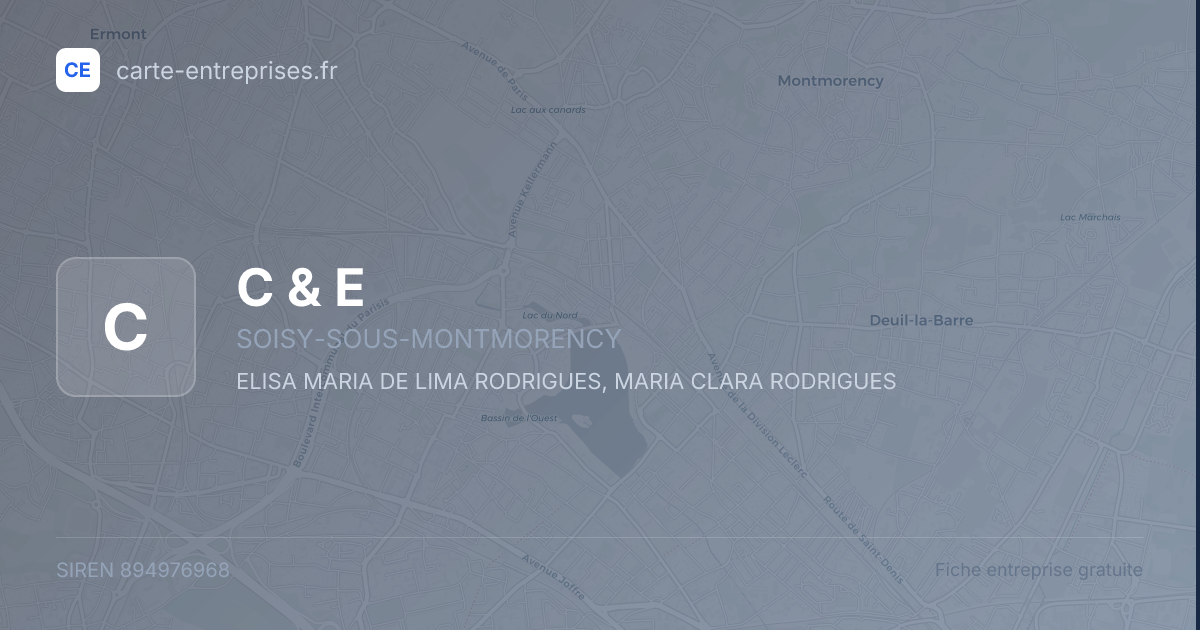 C & E — 894976968 — fiche entreprise