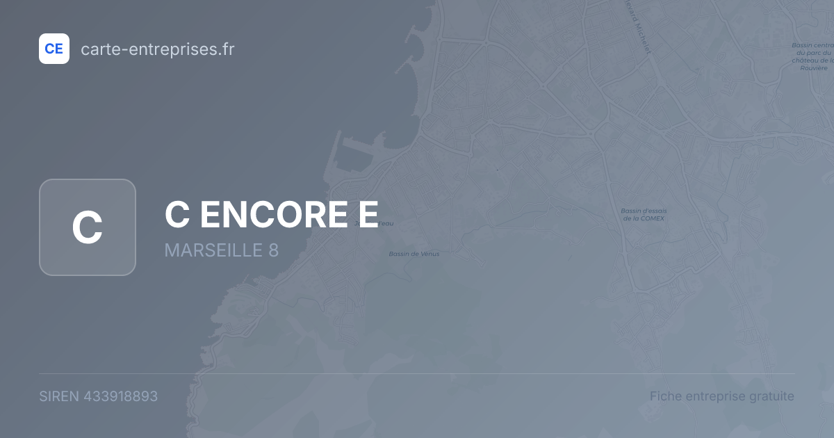 C ENCORE E — 433918893 — fiche entreprise