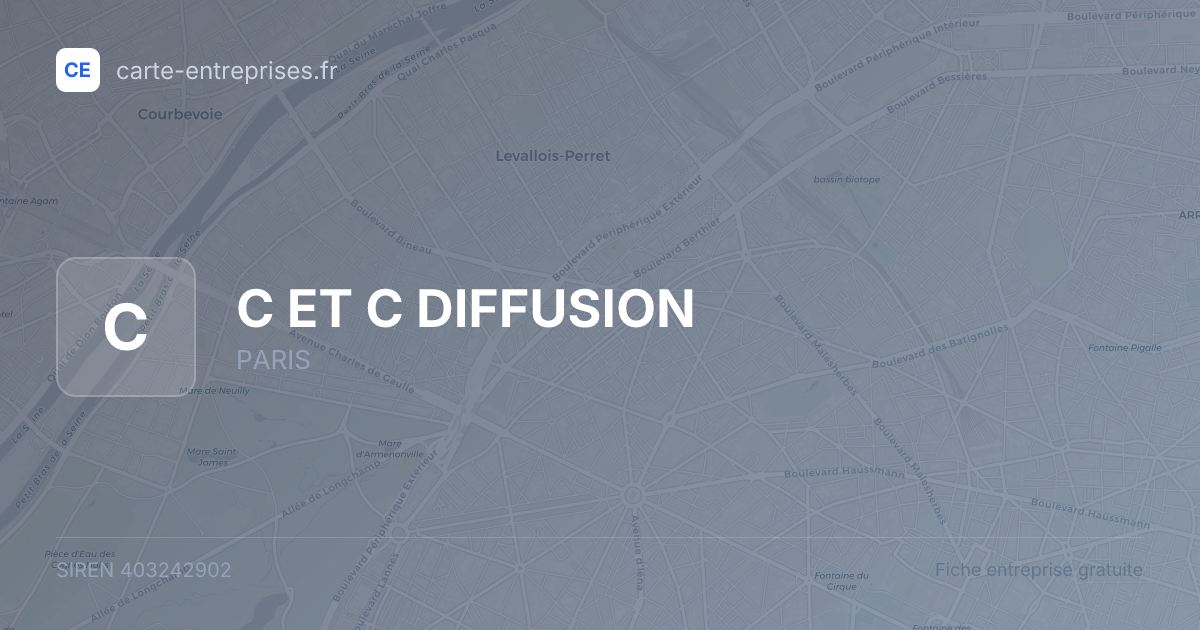 C ET C DIFFUSION — 403242902 — fiche entreprise