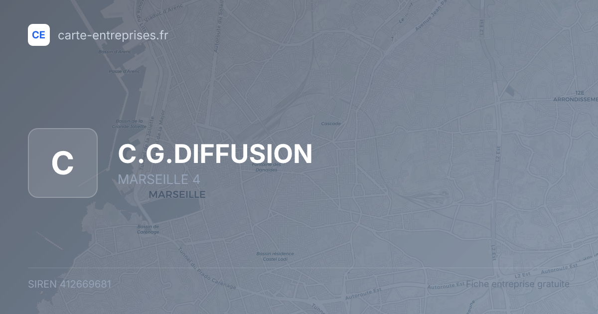 C.G.DIFFUSION — 412669681 — fiche entreprise