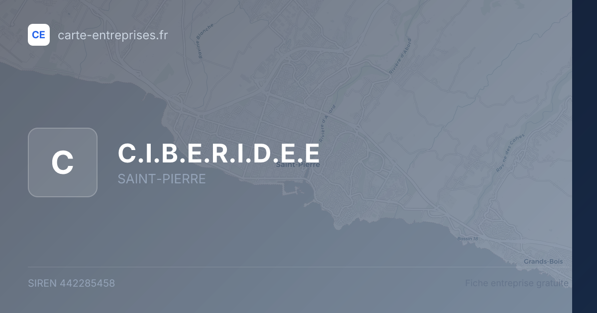 C.I.B.E.R.I.D.E.E — 442285458 — fiche entreprise