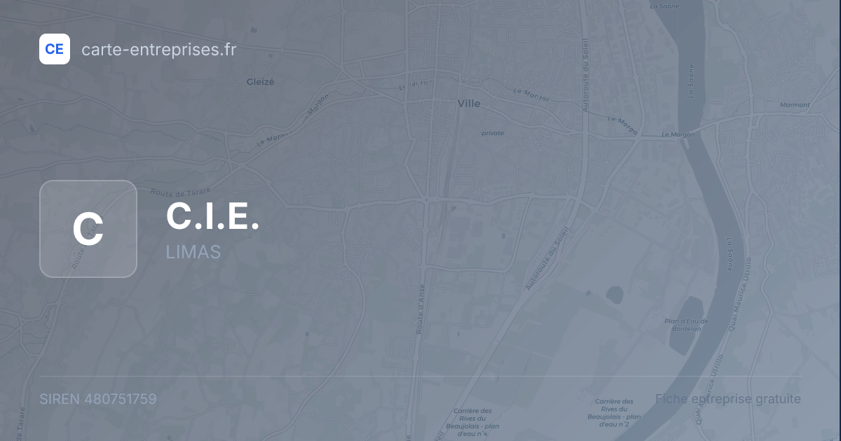 C.I.E. — 480751759 — fiche entreprise