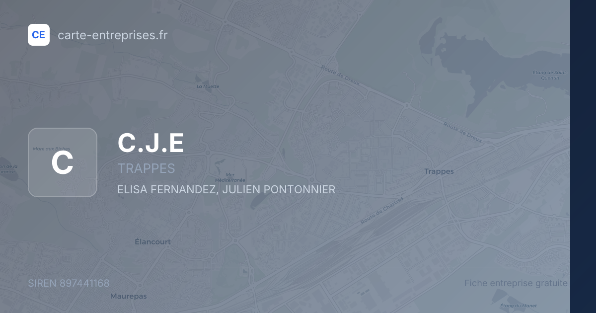 C.J.E — 897441168 — fiche entreprise