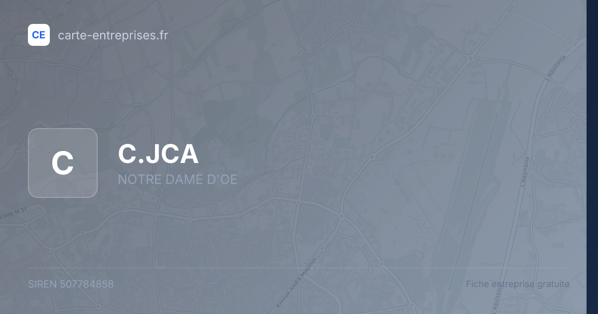 C.JCA — 507784858 — fiche entreprise