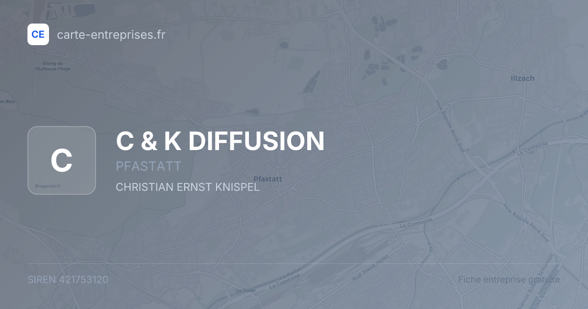C & K DIFFUSION — 421753120 — fiche entreprise