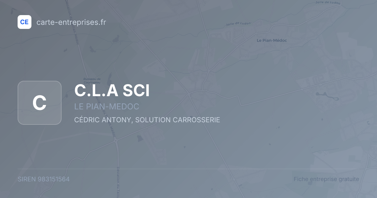 C.L.A SCI — 983151564 — fiche entreprise