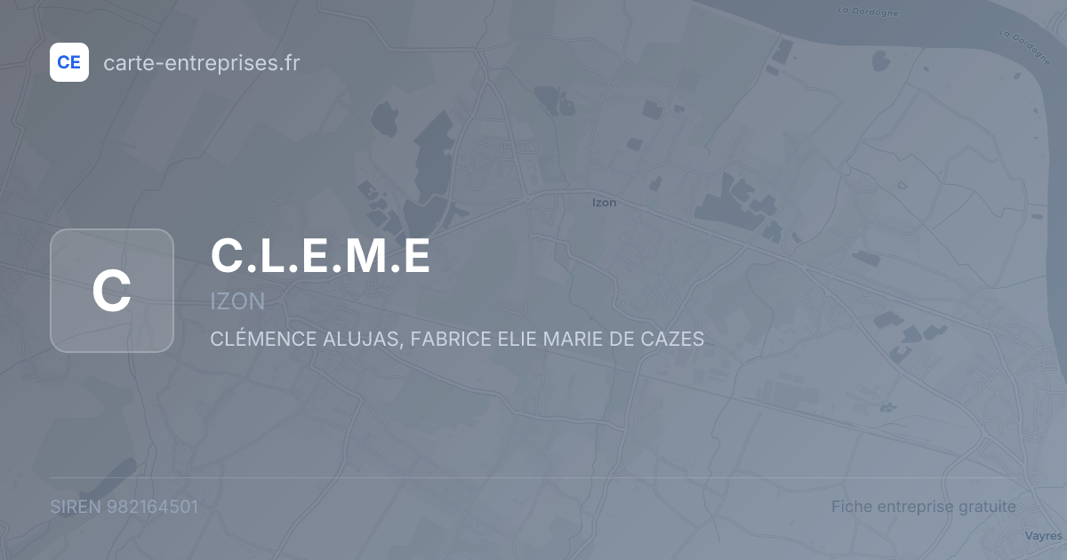 C.L.E.M.E — 982164501 — fiche entreprise