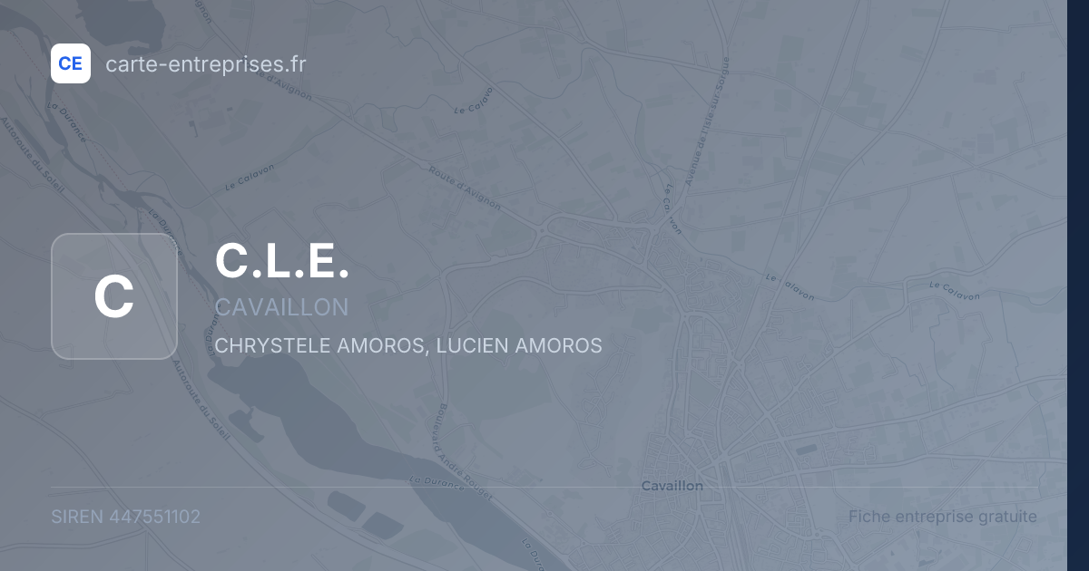 C.L.E. — 447551102 — fiche entreprise